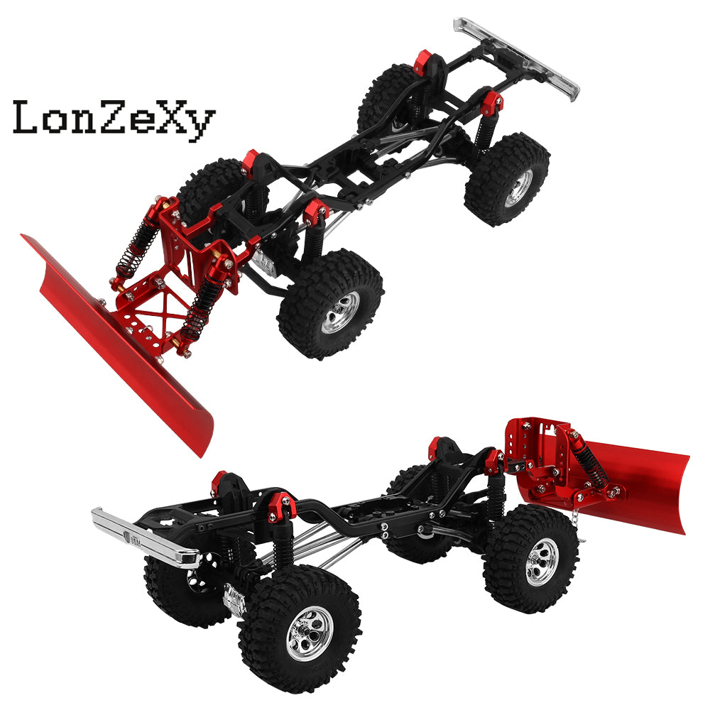 LONZEXY Aluminum Alloy Snow Plow Blade Kit for SCX10 II