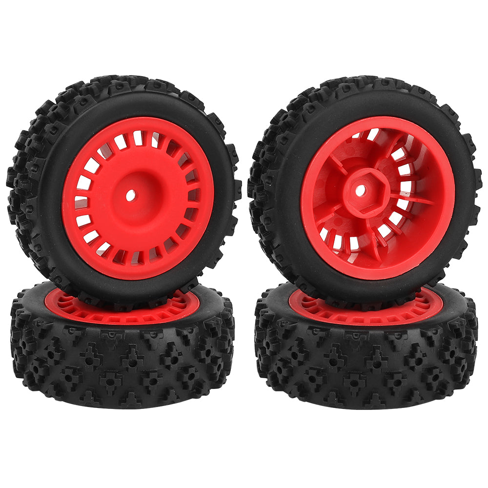 1/10 RC Off-Road Buggy Wheels 38.4g Knobby Rubber Tires Multi Color Rim RC Car Upgrade Parts