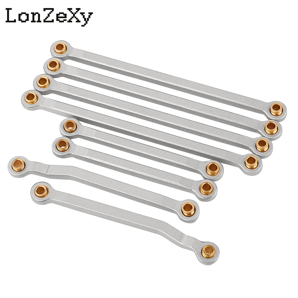 LONZEXY Stainless Steel High Clearance Links Set for 1/18 TRX4M Defender Bronco