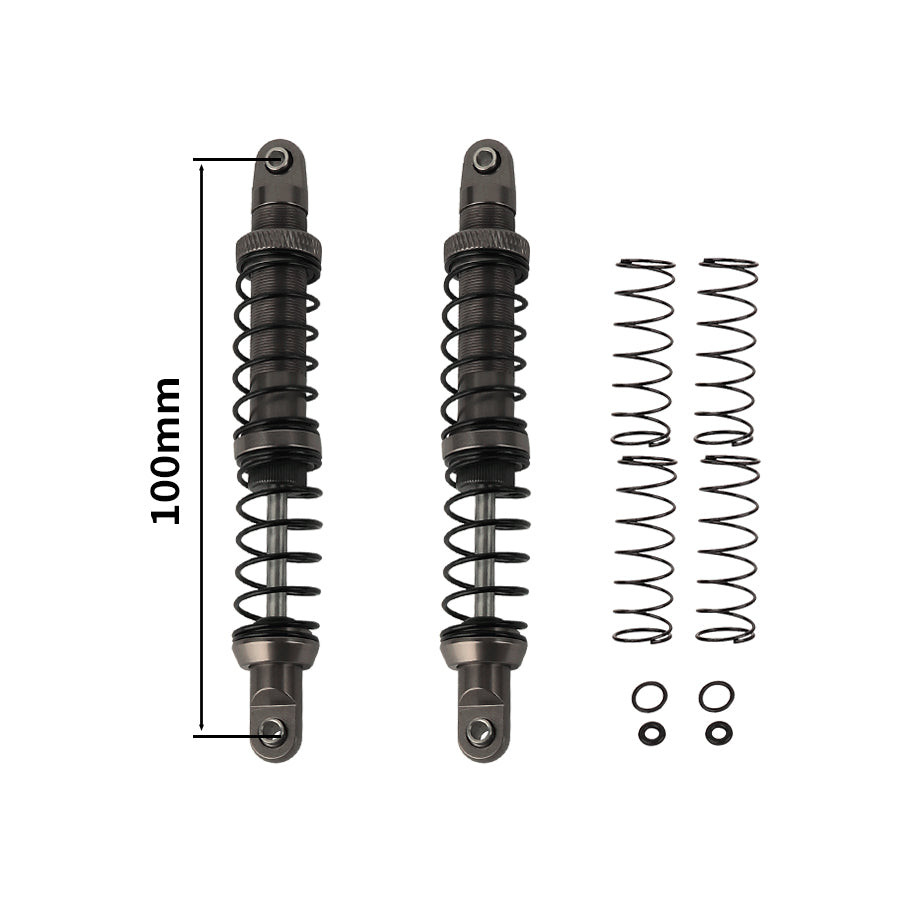 LonZeXy 1/10 RC Crawler Metal Shock Absorber 70/80/90/100/110/120mm Oil Damper Double Spring Shock For SCX10 TRX4 D90 RC Car Upgrade Parts