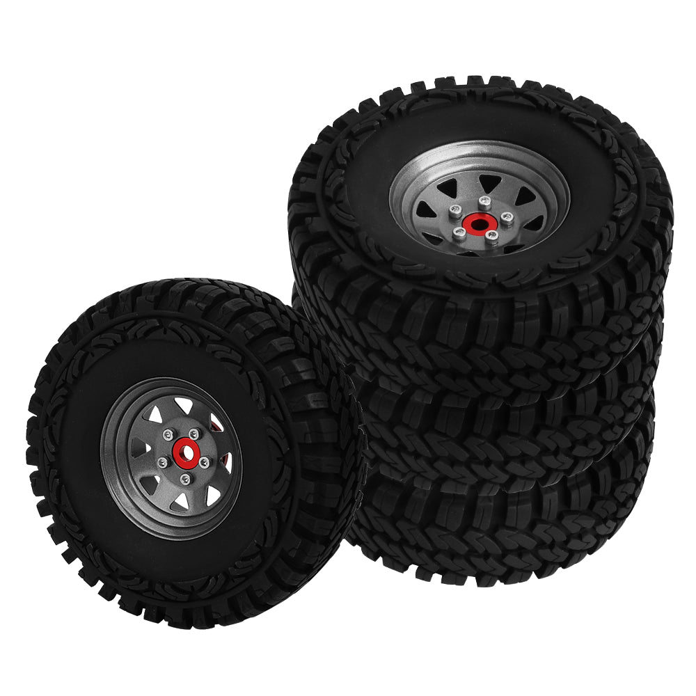 LonZeXy 1.9 Inch CNC Aluminum Beadlock Wheel Rim For 1/10 RC Crawler SCX10 Off-Road Climbing Car RC Upgrade Wheels With Mounting Screws