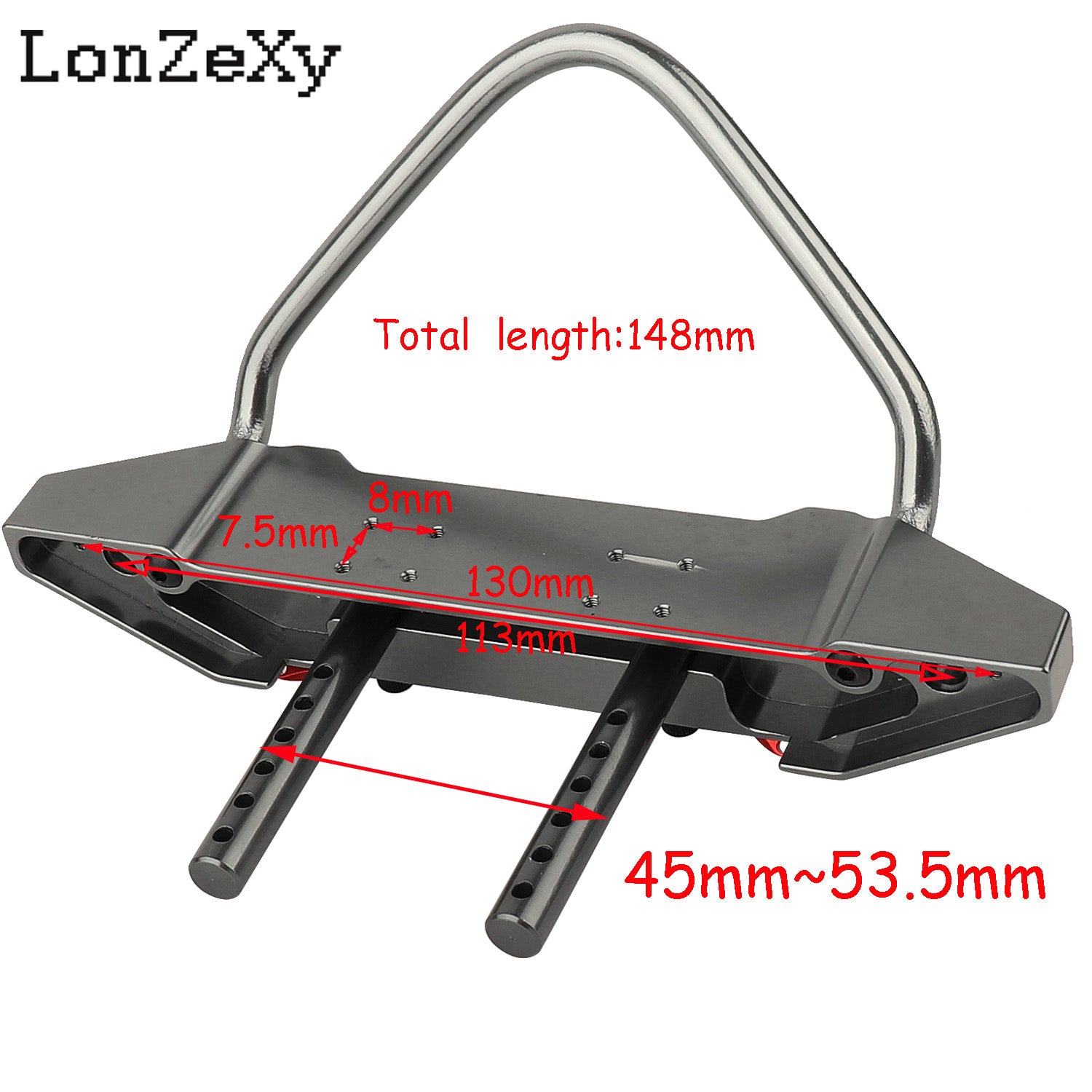 LONZEXY Aluminium Alloy Front Bumper for SCX10