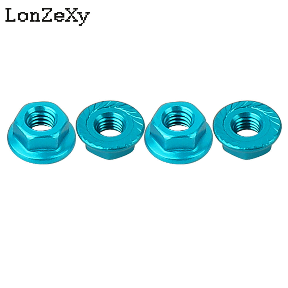 LONZEXY Aluminum Lock Nuts  with Flange Nylon Insert  for RC