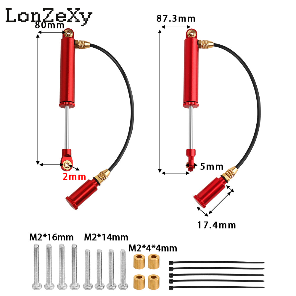 Lonzexy Aluminum One-Way Quick Rebound Damper Shock Absorber S13850 Fit For RC 1/10 RedCat Everest Gen7 Pro /Sport