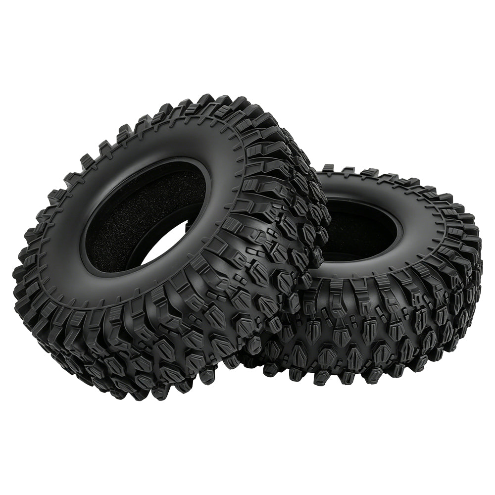 LonZeXy 1.9 Inch Rubber Tires For 1/10 RC Crawler, Outer Diameter 111mm Off Road Climbing Car Tyres Replacement Parts For SCX10 TRX4