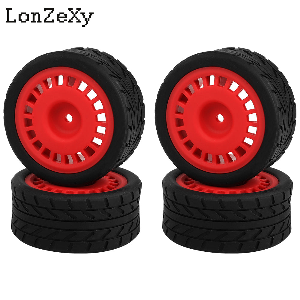 Lonzexy 1/10 Scale Hard Plastic RC Drift Tires For Traxxas 4 Tec 2.0 Tamiya TT01 XV01 Kyosho WR8 Sakura WLtoys HPI
