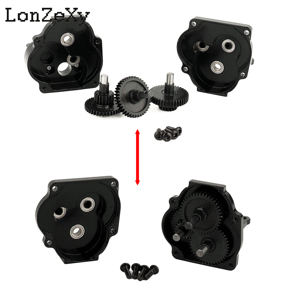 LONZEXY Overdrive Underdrive Stainless Steel Transmission Gear Set for 1/18 TRX4M