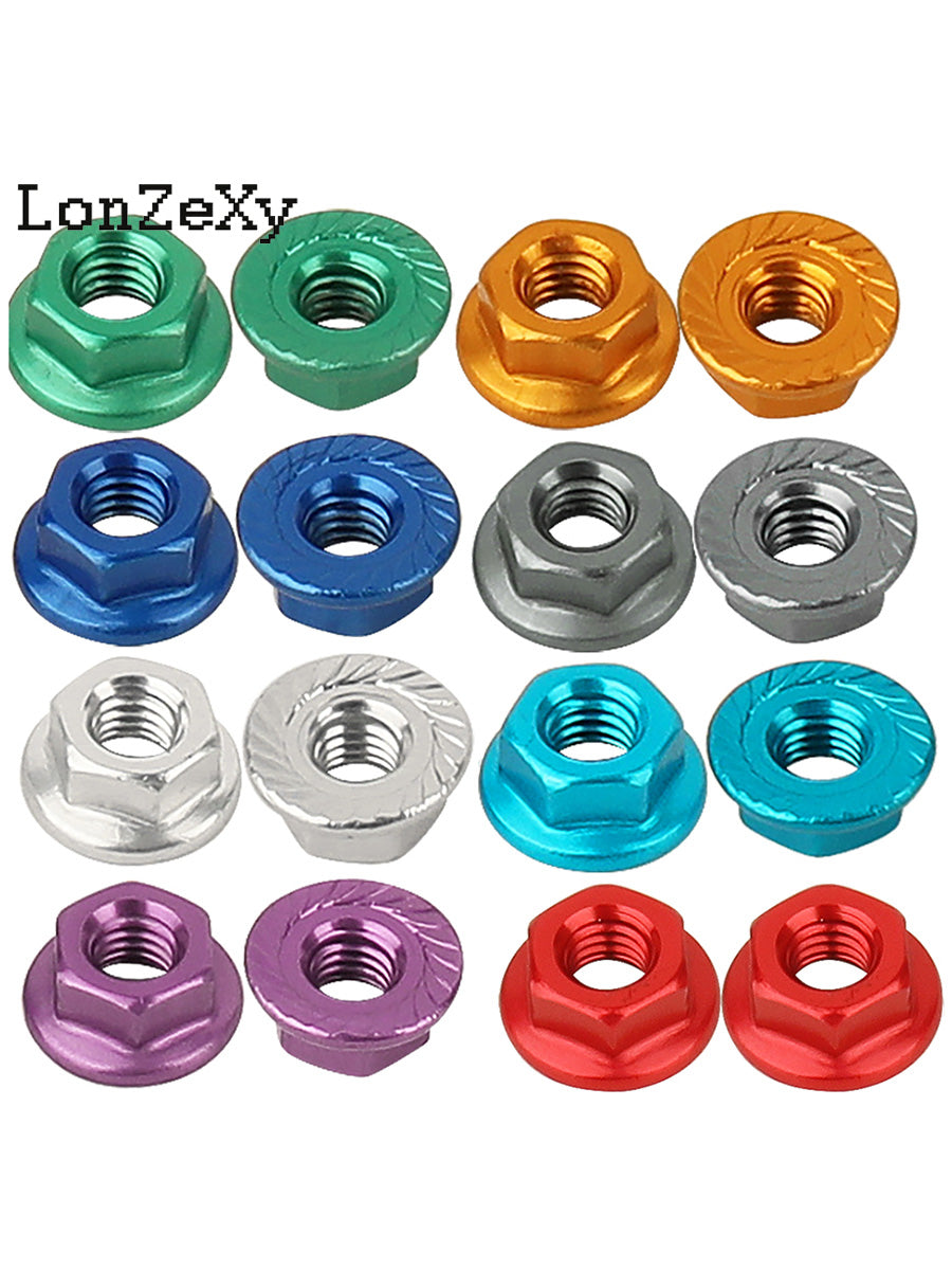 LONZEXY Aluminum Lock Nuts  with Flange Nylon Insert  for RC