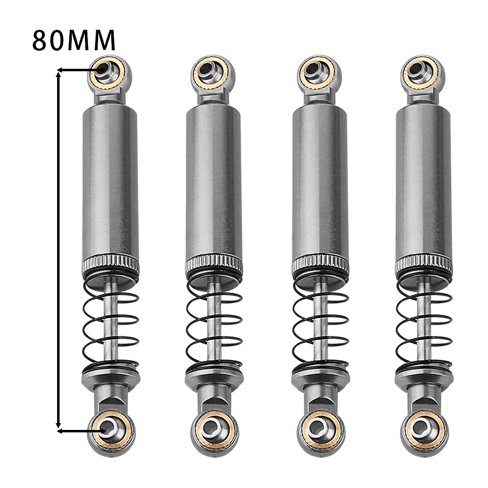 LonZeXy 1/10 RC Crawler Aluminum Oil Shock Absorber 70 80 90 100 110mm Adjustable Damper 4PCS For Axial SCX10 TRX4 D90 RC Off Road Car Upgrade Parts