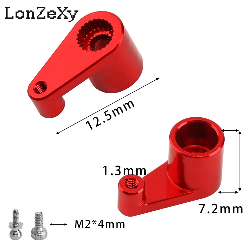 Lonzexy Metal 24T Servo Horn for Losi 1/24 Micro-B 2WD RC Crawler Car Servo Arm Upgrade Accessories