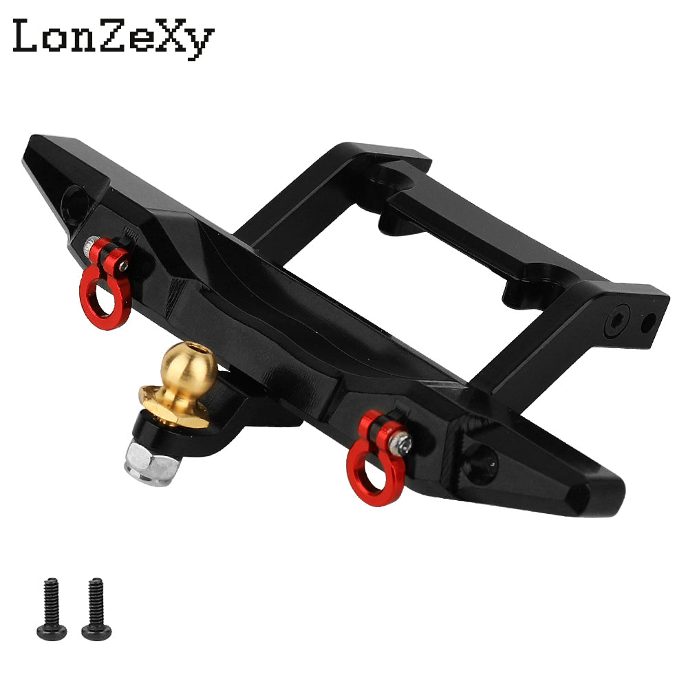 LONZEXY Metal Rear Bumper with D-rings for Traxxas TRX-4