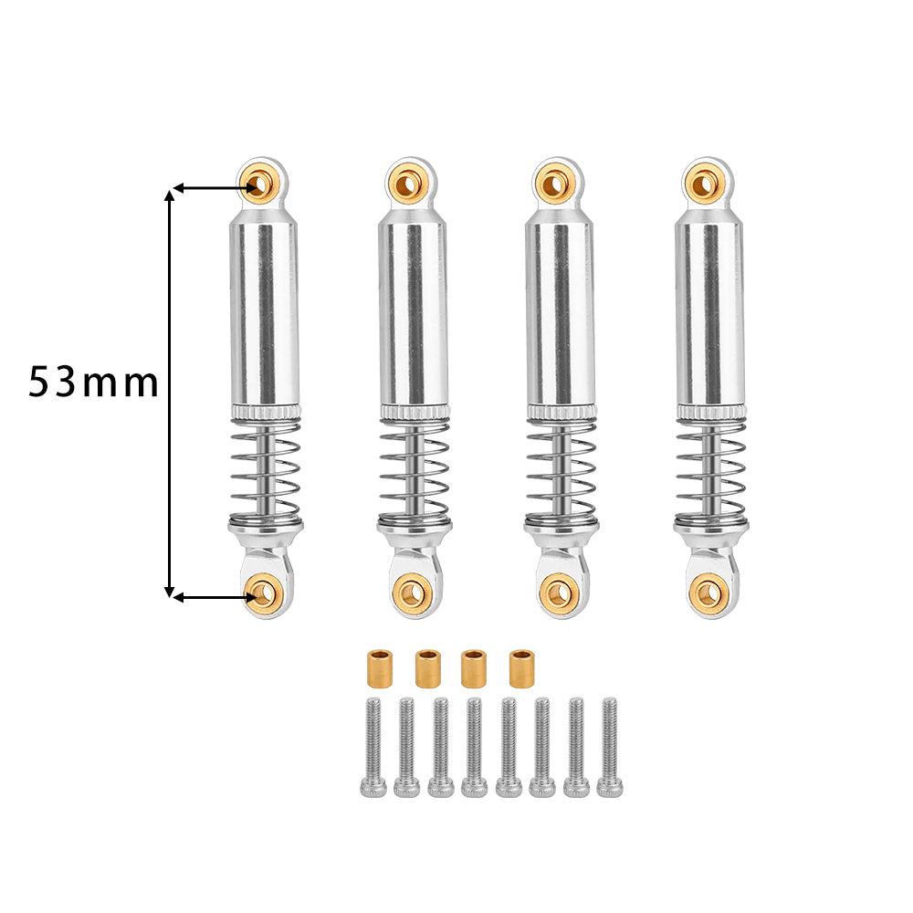 LomZeXy 4PCS Oil Shock Absorber 53/59/65/71/77mm Adjustable Damper For Traxxas TRX4M 1/18 RC Crawler Aluminum Suspension Upgrade Parts