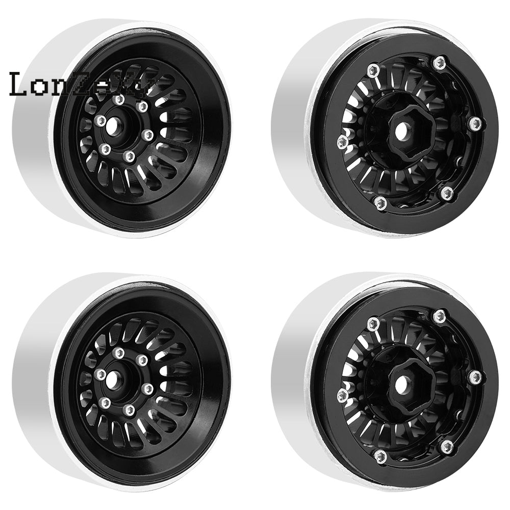 LonzeXy 4PCS Aluminum Alloy Wheel Rims for SCX24