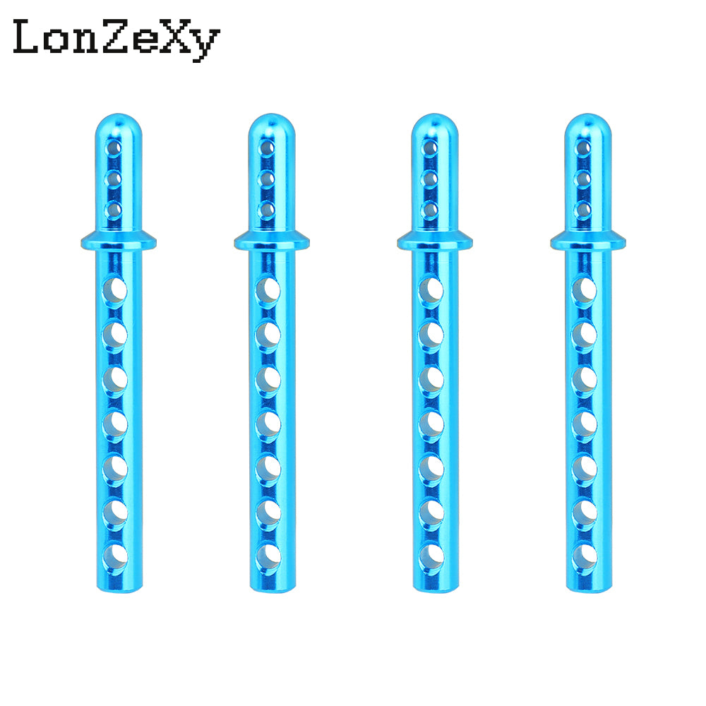 LONZEXY Aluminum Body Post Mounts 4PCS for 1/10 SCX10 AXIAL