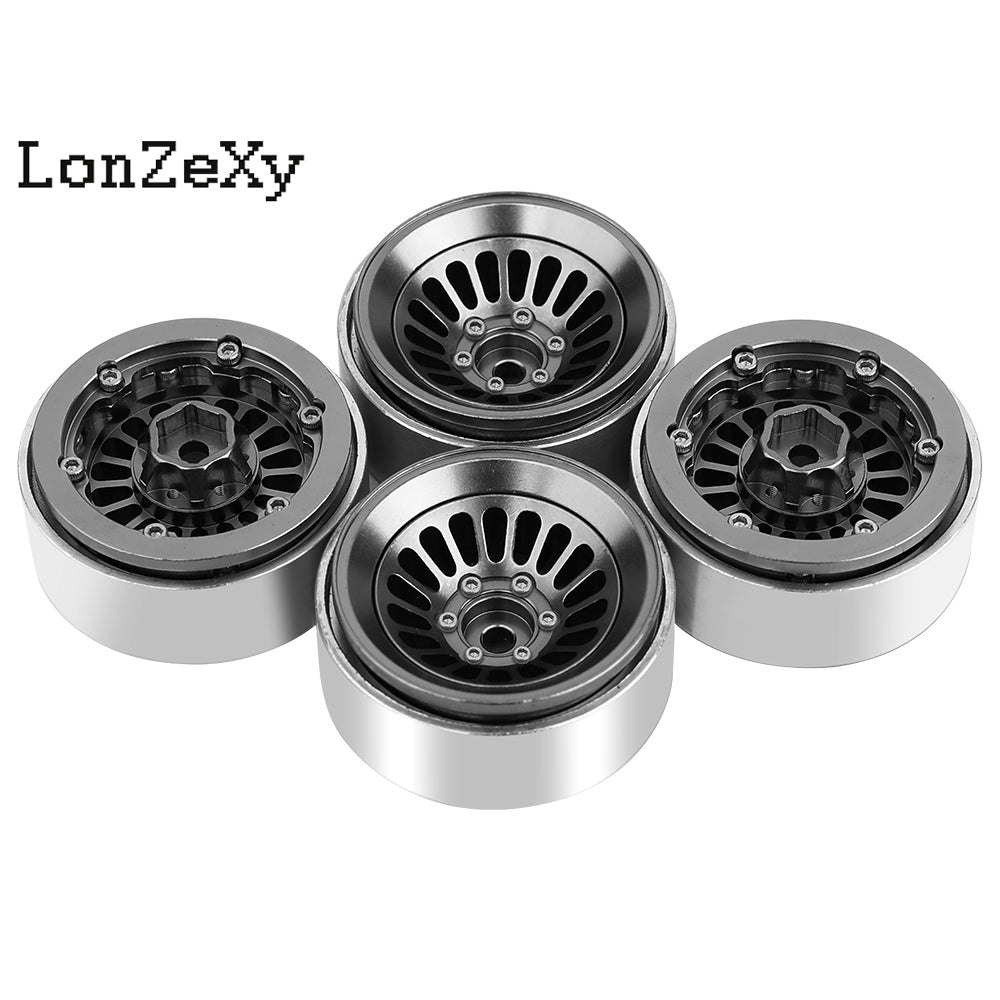 LonzeXy 4PCS Aluminum Alloy Wheel Rims for SCX24