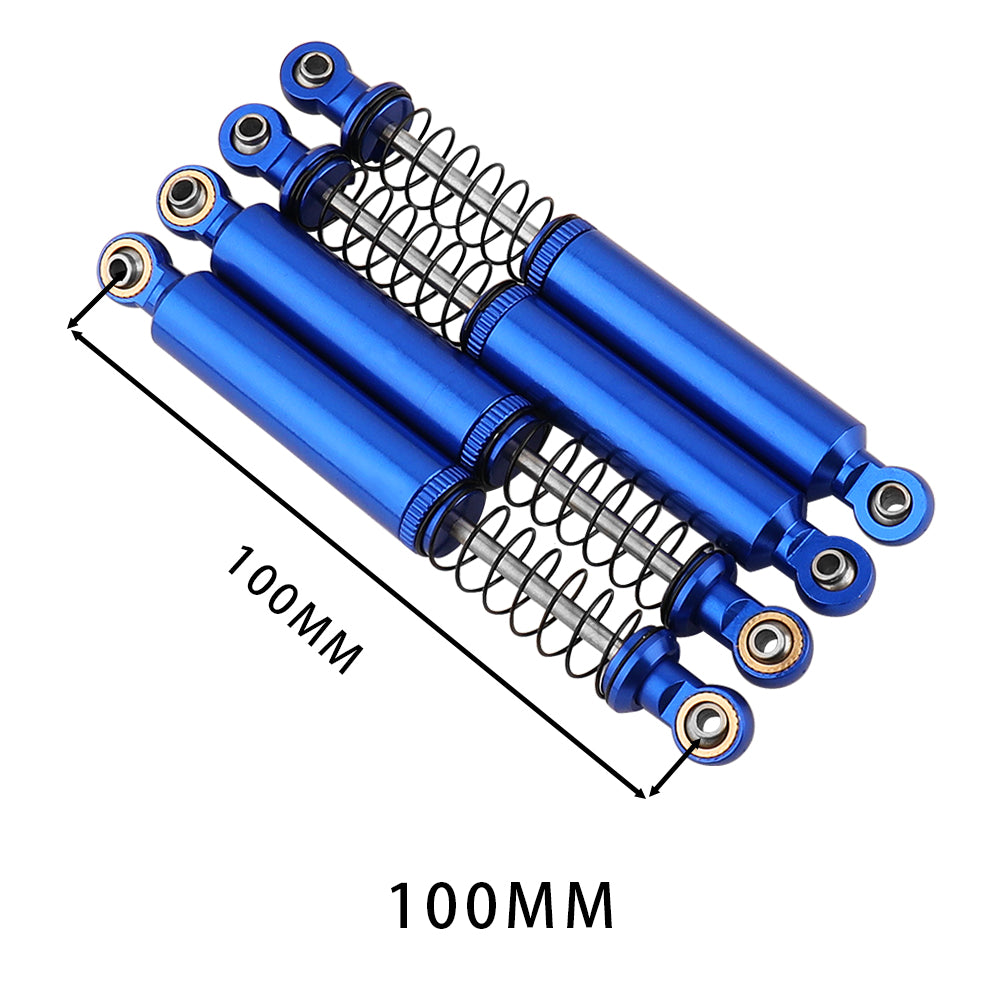 LonZeXy 1/10 RC Crawler Aluminum Oil Shock Absorber 70 80 90 100 110mm Adjustable Damper 4PCS For Axial SCX10 TRX4 D90 RC Off Road Car Upgrade Parts
