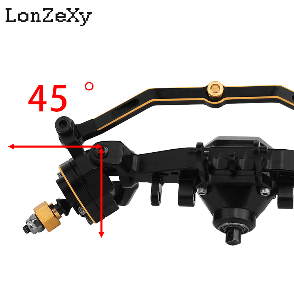 LONZEXY CNC Aluminum Front Rear Axle Housing for 1/18 TRX4M