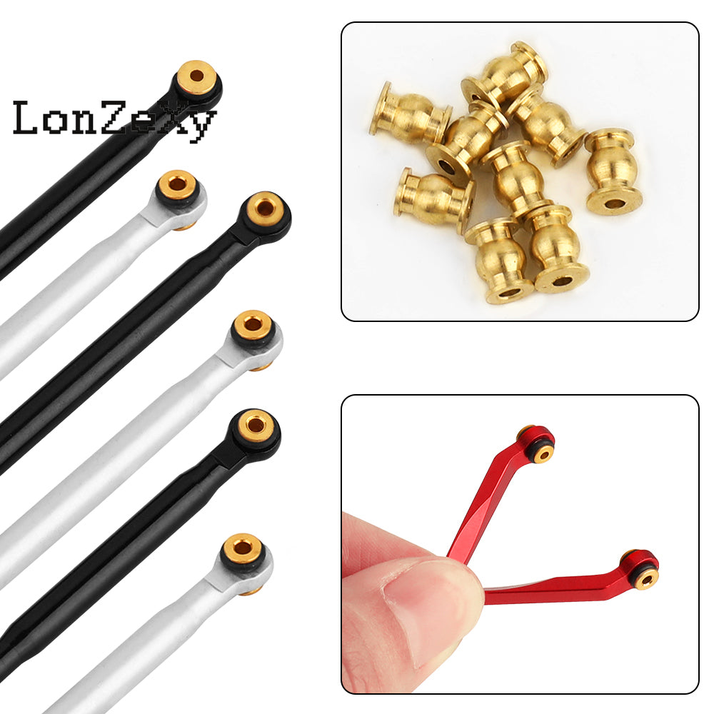 LONZEXY Stainless Steel Link Rod 313mm for SCX10 II