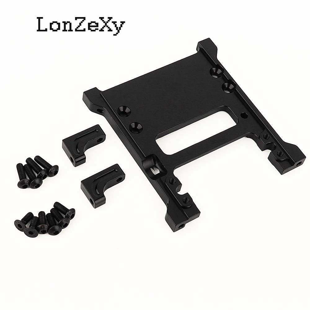 LONZEXY Aluminum Aolly Rear Battery Mount Holder for SCX10