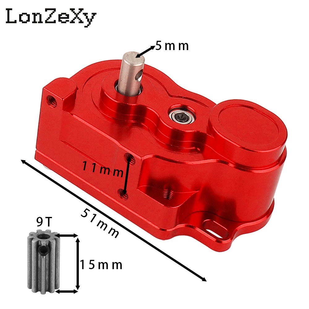 LONZEXY Metal Low Center of Gravity Gearbox for SCX10 TRX4 Capra