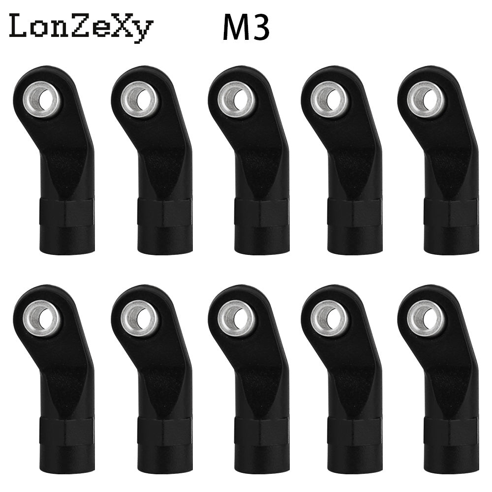 LONZEXY 10pcs Link Rod End  Ball Joint Head For Traxxas 1/10