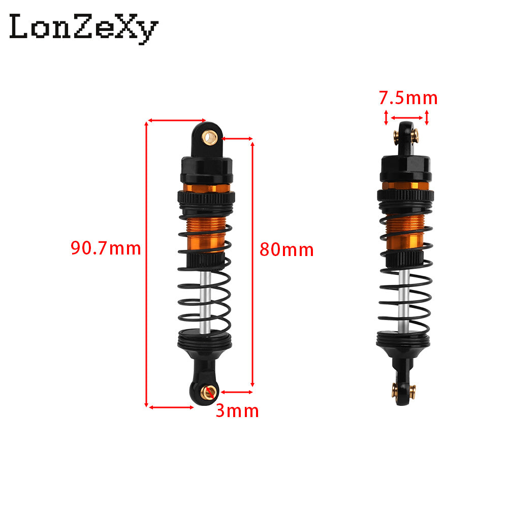 LONZEXY Oil Shock Absorber Set for 1/10 Traxxas Slash