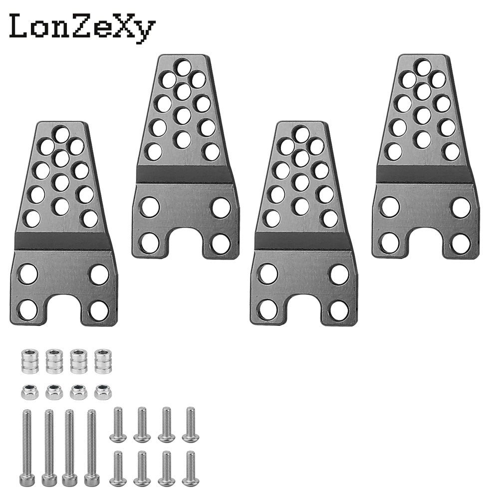 LONZEXY Metal Adjust Height Angle Stand Suspension Kit 4Pcs  for TRX-4 SCX10 SCX10-II