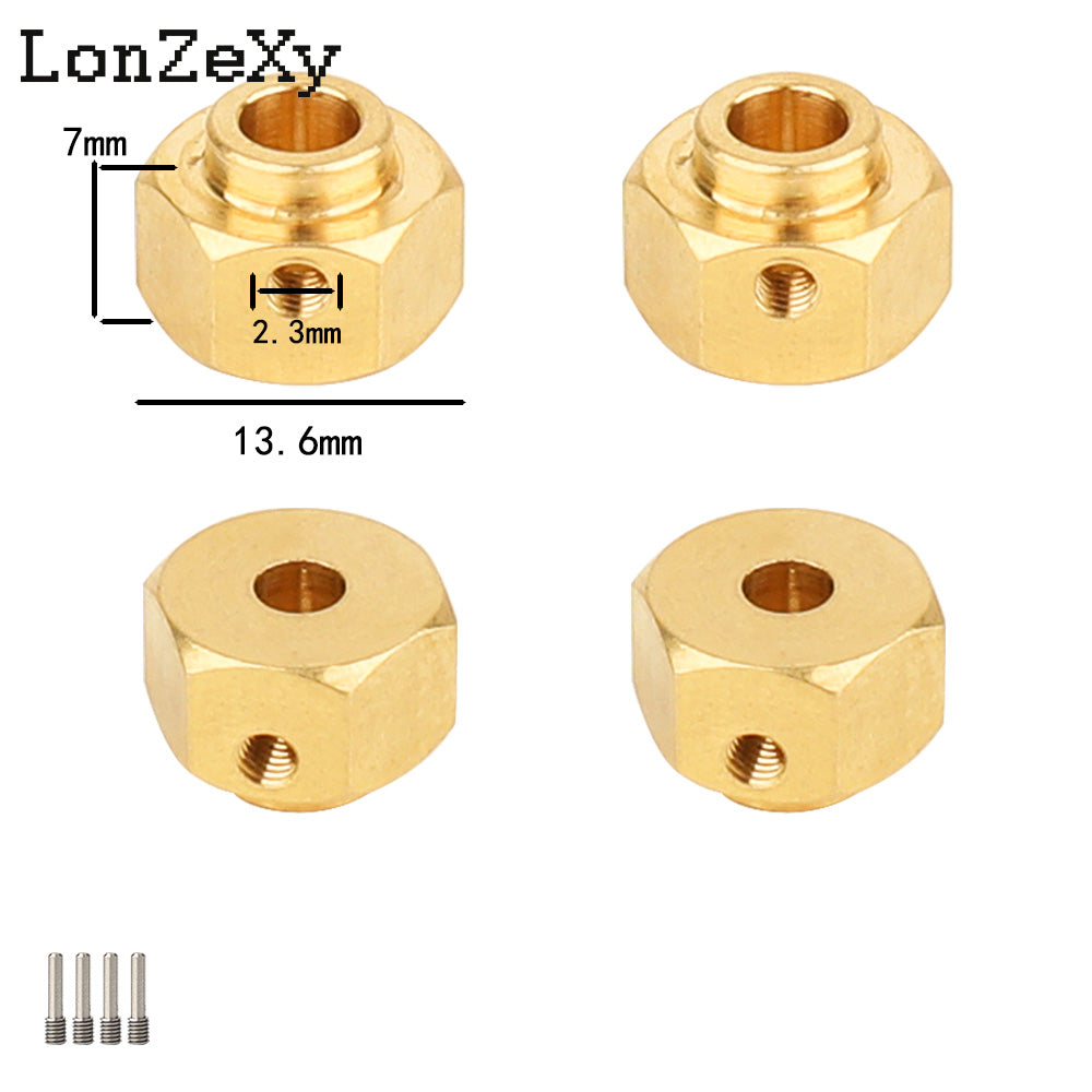 LONZEXY Wheel Hex Adapters  for Redcat Ascent 1/10