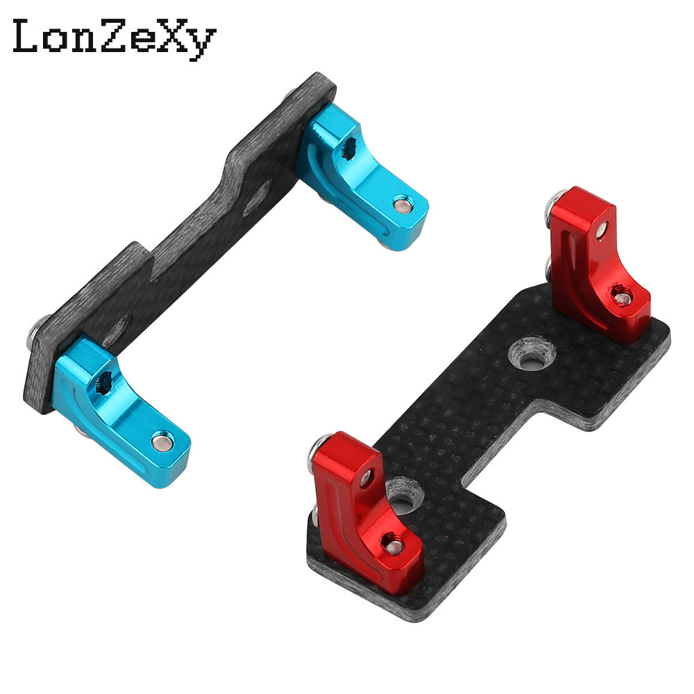 LONZEXY Aluminum Alloy Servo Mount + Carbon Fiber for SCX10