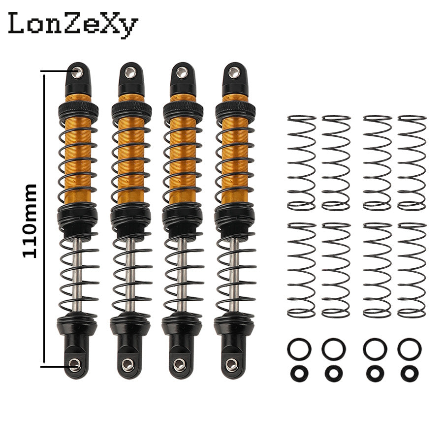 LONZEXY Absorber Set 4pcs  for 1/10 SCX10 AXI231017 TRX-4