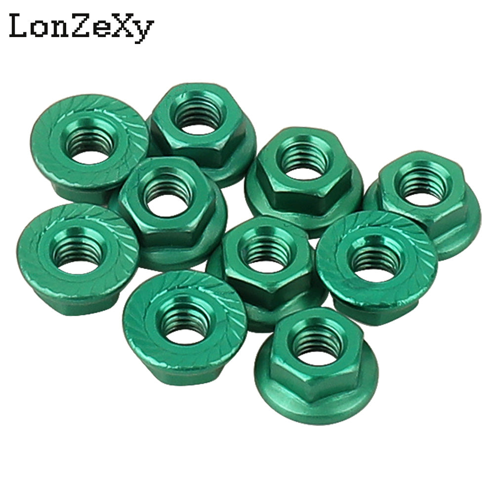 LONZEXY Aluminum Lock Nuts  with Flange Nylon Insert  for RC