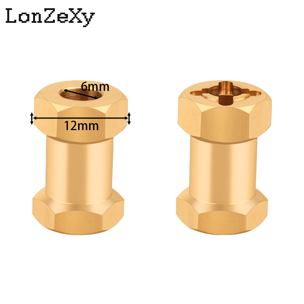 LONZEXY Wheel Hex Drive Adapter for SCX10 (4PCS)