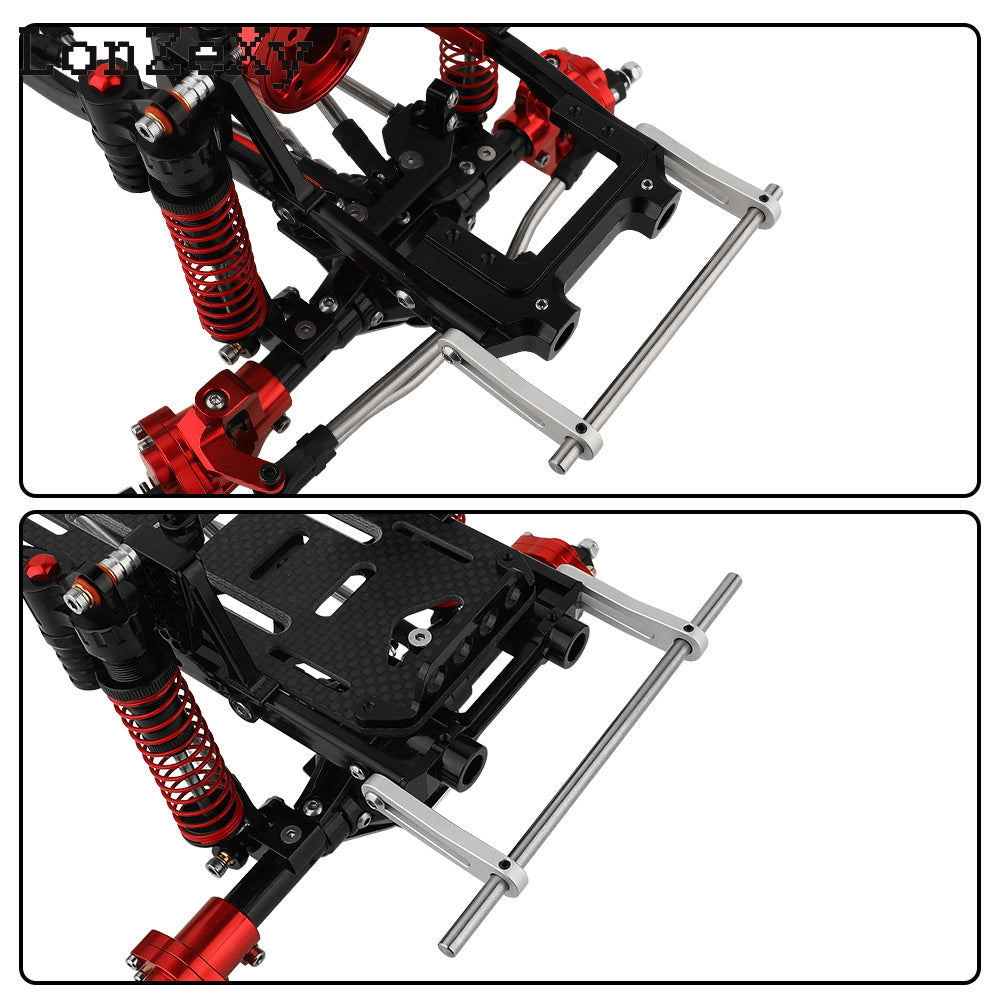 LONZEXY Metal Front Rear Modular Bumper for 1/10 LCG TRX4 TRX6 SCX10 Capra