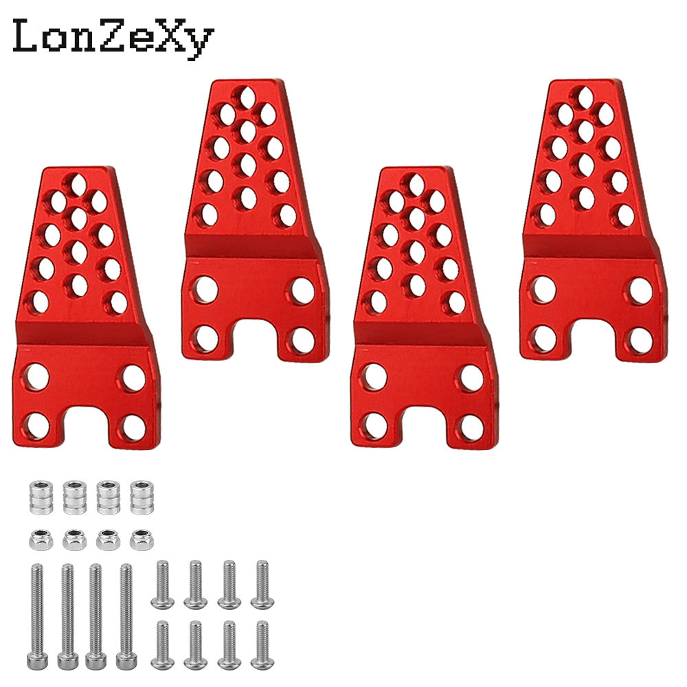 LONZEXY Metal Adjust Height Angle Stand Suspension Kit 4Pcs  for TRX-4 SCX10 SCX10-II