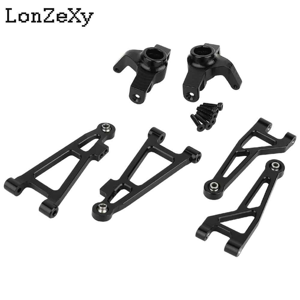 lLONZEXY Metal Steering Cup Upper+Lower Swing Arm Set for 1/14 Mjx Hyper Go