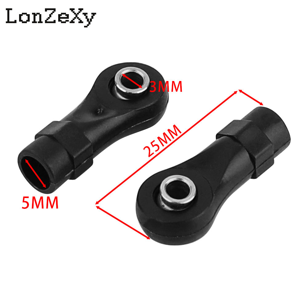 LONZEXY 10pcs Link Rod End  Ball Joint Head For Traxxas 1/10