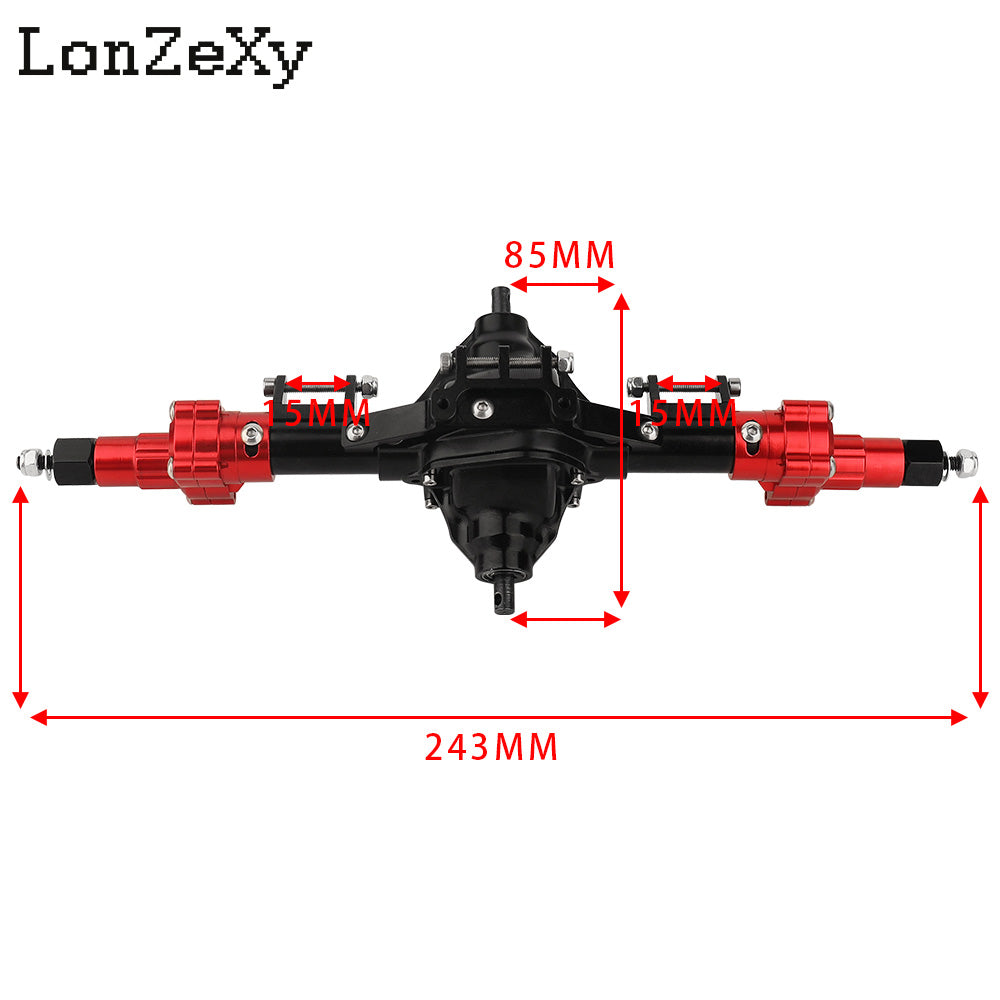LONZEXY Metal Front Rear Axle Servo Steering Rod for SCX10 II
