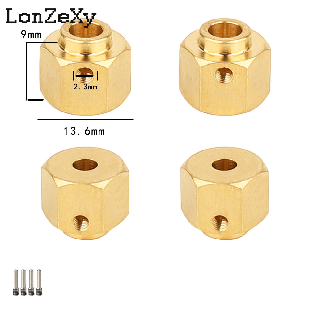 LONZEXY Wheel Hex Adapters  for Redcat Ascent 1/10