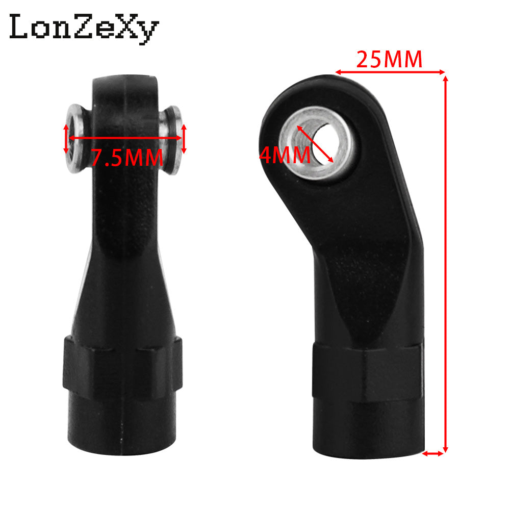 LONZEXY 10pcs Link Rod End  Ball Joint Head For Traxxas 1/10