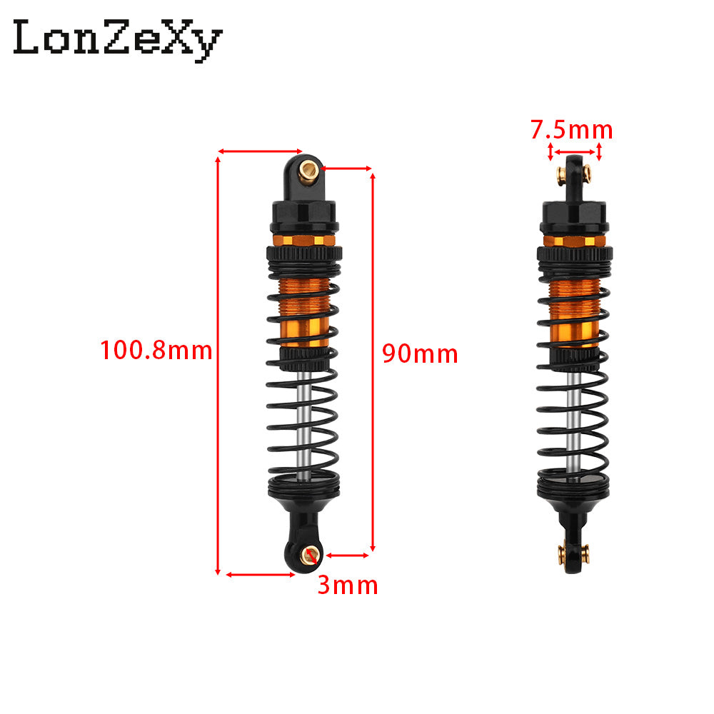 LONZEXY Oil Shock Absorber Set for 1/10 Traxxas Slash