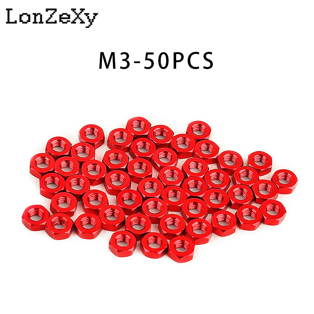 LONZEXY Hex Nut Stainless Steel 304(18-8) Metric Hexagon Nut 100 pcs