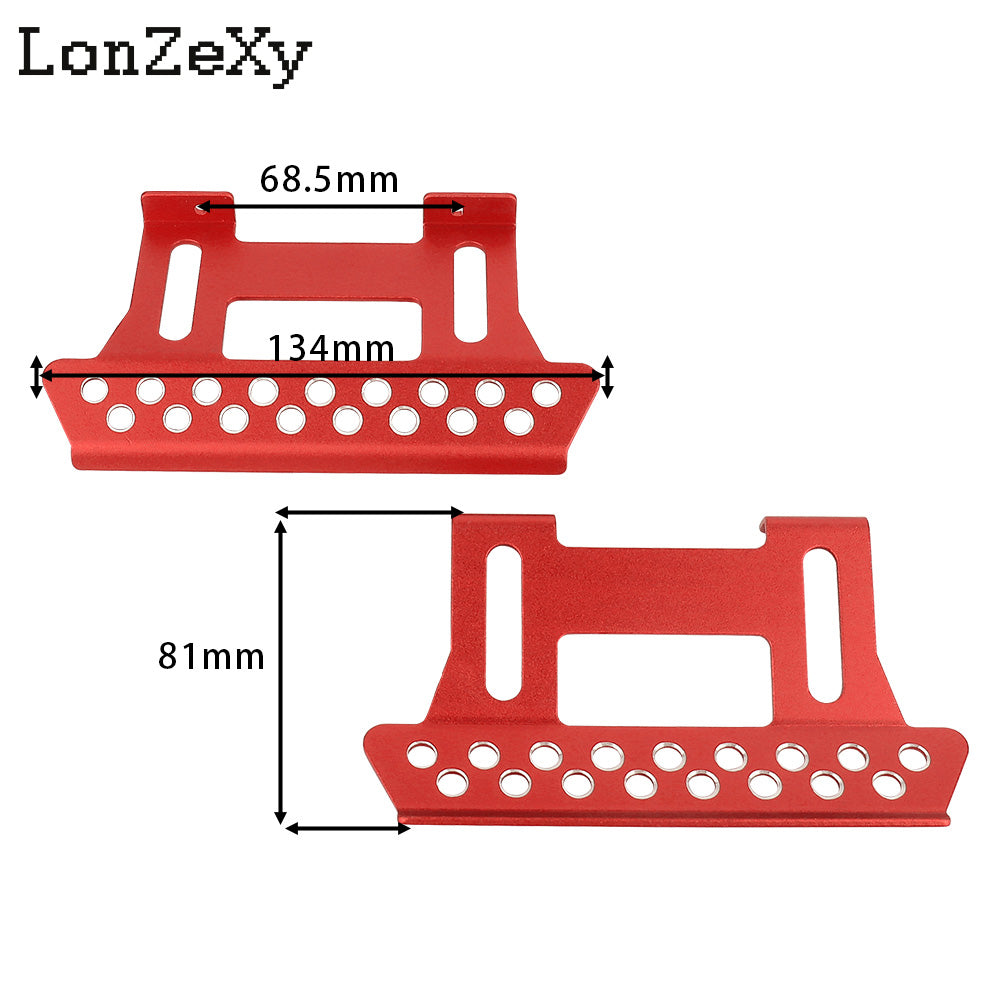 LONZEXY Rock Sliders Metal Pedal 2pcs for SCX10