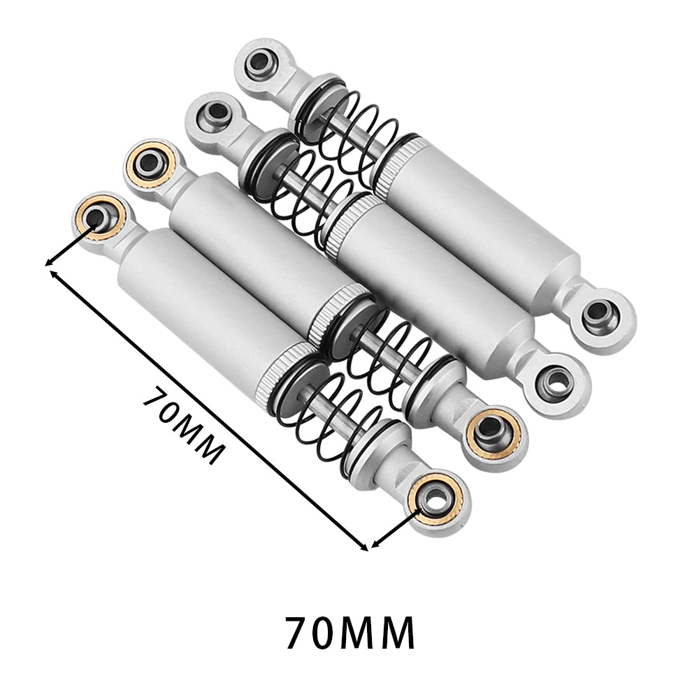 LonZeXy 1/10 RC Crawler Aluminum Oil Shock Absorber 70 80 90 100 110mm Adjustable Damper 4PCS For Axial SCX10 TRX4 D90 RC Off Road Car Upgrade Parts