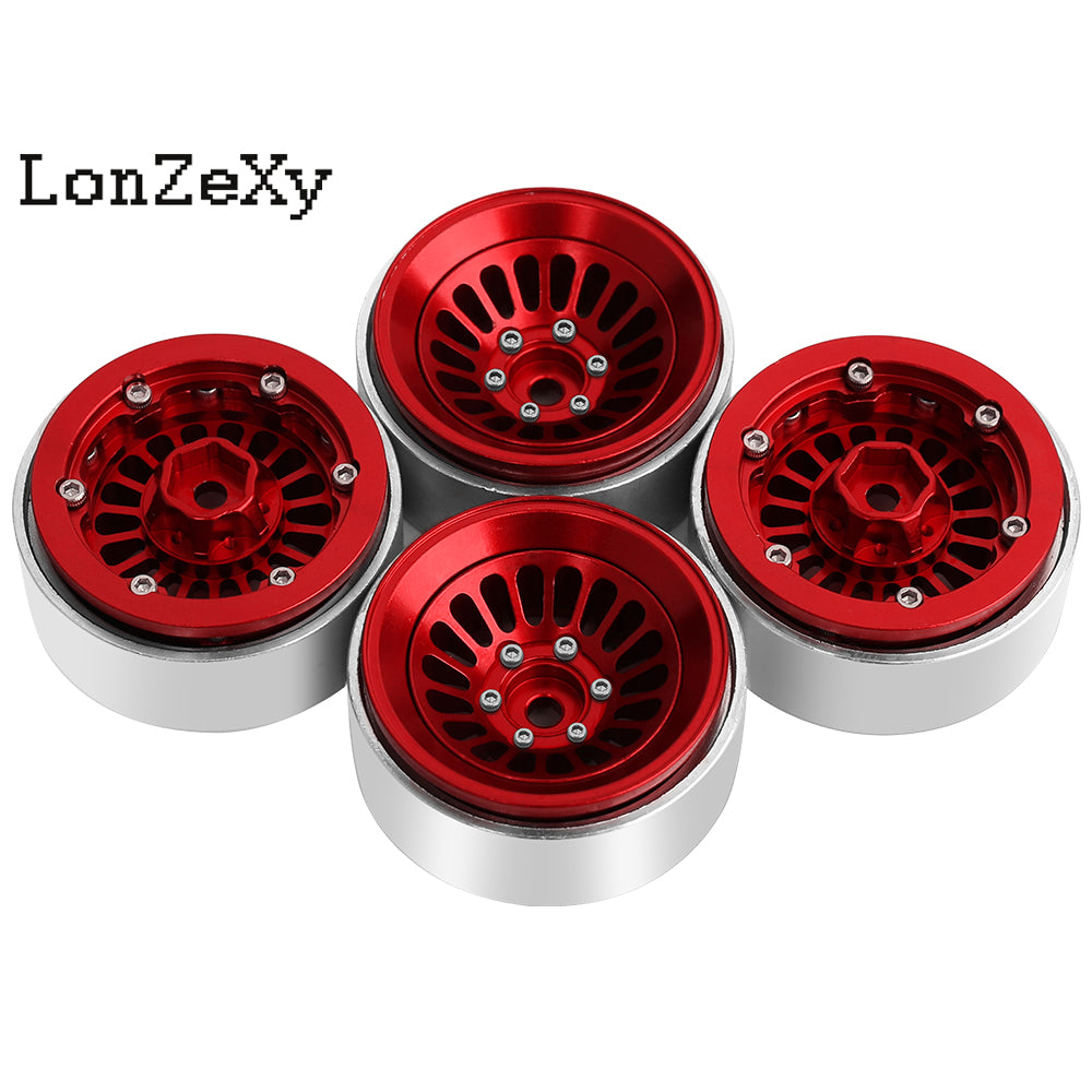 LonzeXy 4PCS Aluminum Alloy Wheel Rims for SCX24