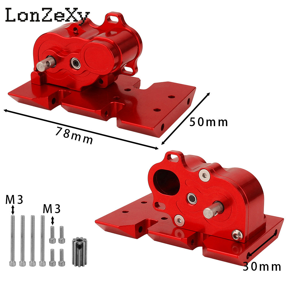 LONZEXY Transmission with Adjustable Skid Plate for SCX10
