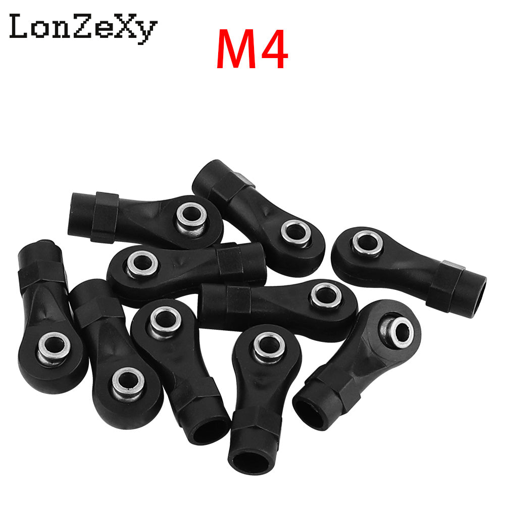 LONZEXY 10pcs Link Rod End  Ball Joint Head For Traxxas 1/10