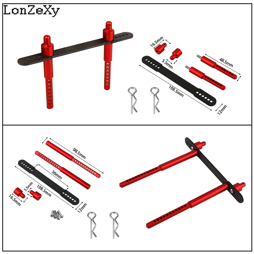 LONZEXY Body Post Mounts Shell Column for SCX10 II