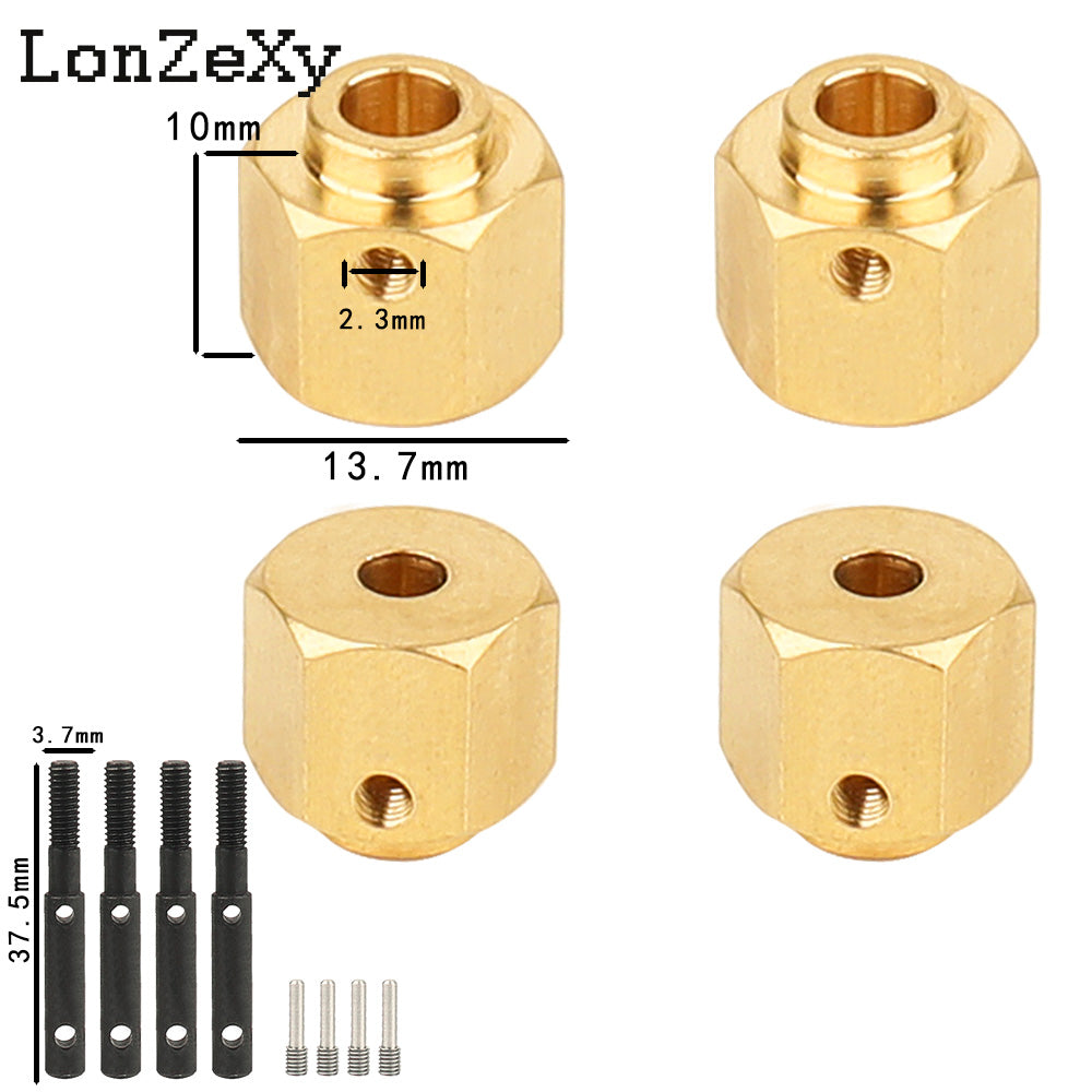 LONZEXY Wheel Hex Adapters  for Redcat Ascent 1/10