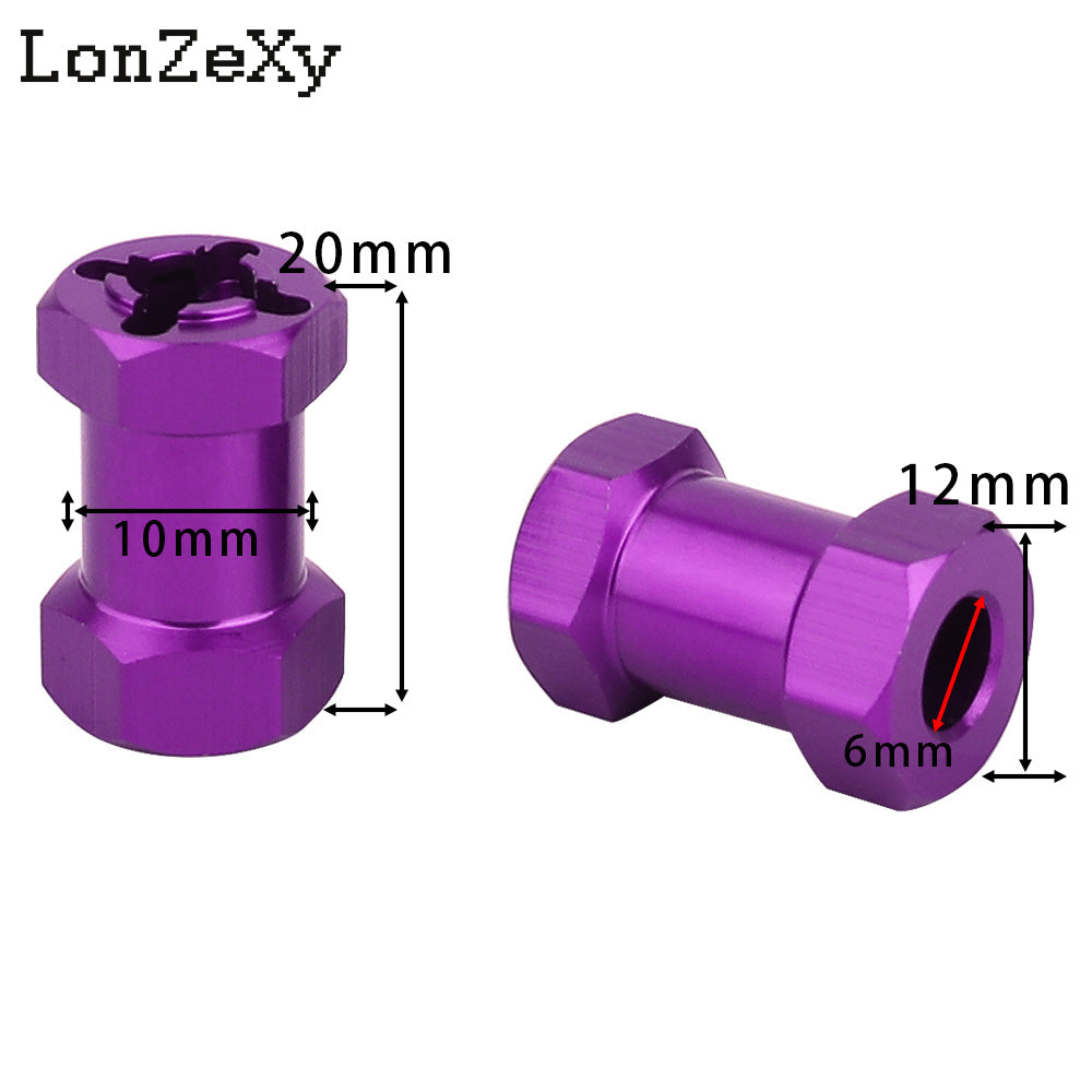 LONZEXY 4pcs 15mm/20mm/25mm Wheel Adapter for 1/10 TRX4 Scx10