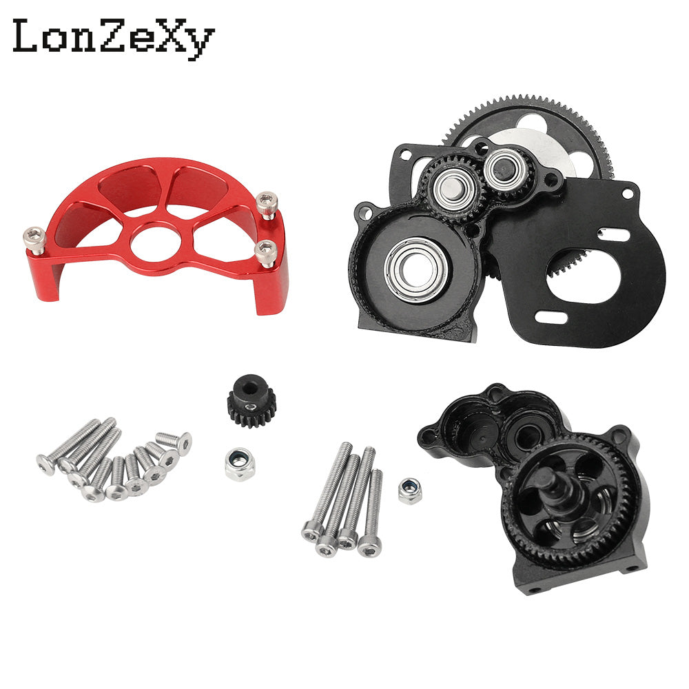 LONZEXY Metal Forward Transmission Gearbox for SCX10 & SCX10 II